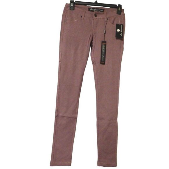Black Hearts Brigade Women’s Ponte Pants, Mauve Wine, Size 25 - Picture 5 of 7